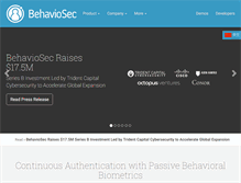 Tablet Screenshot of behaviosec.com